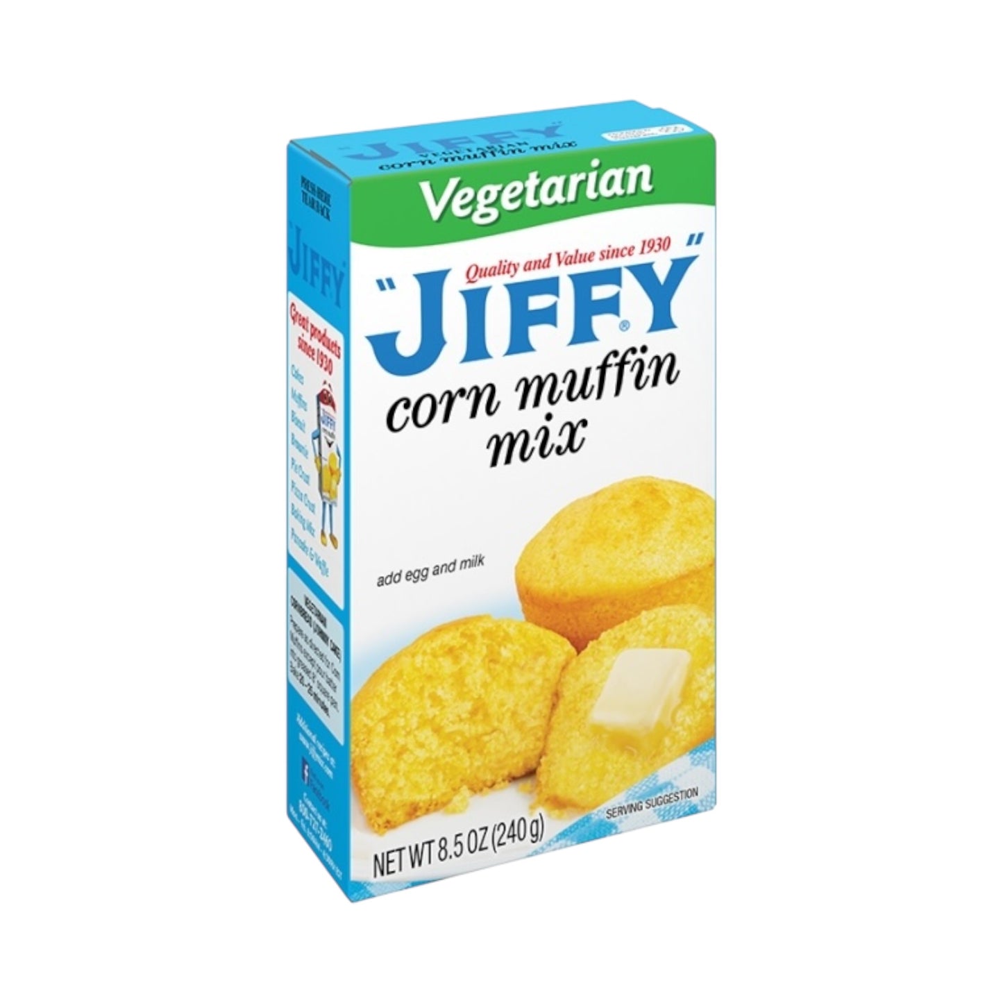 Jiffy Vegetarian Corn Muffin Mix - 8.5oz (240g)