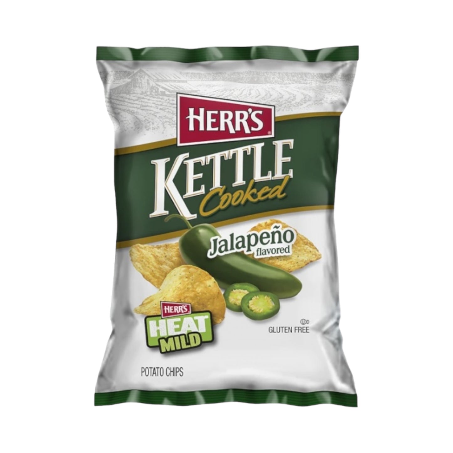 Herr's Jalapeno Kettle Cooked Potato Chips - 5oz (141.8g)
