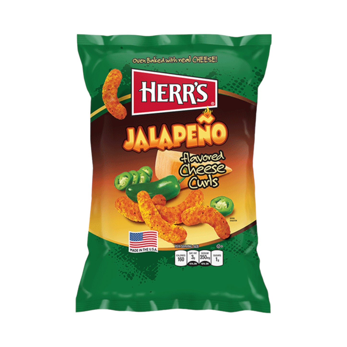 Herr's Jalapeno Cheese Curls - 6oz (170g)