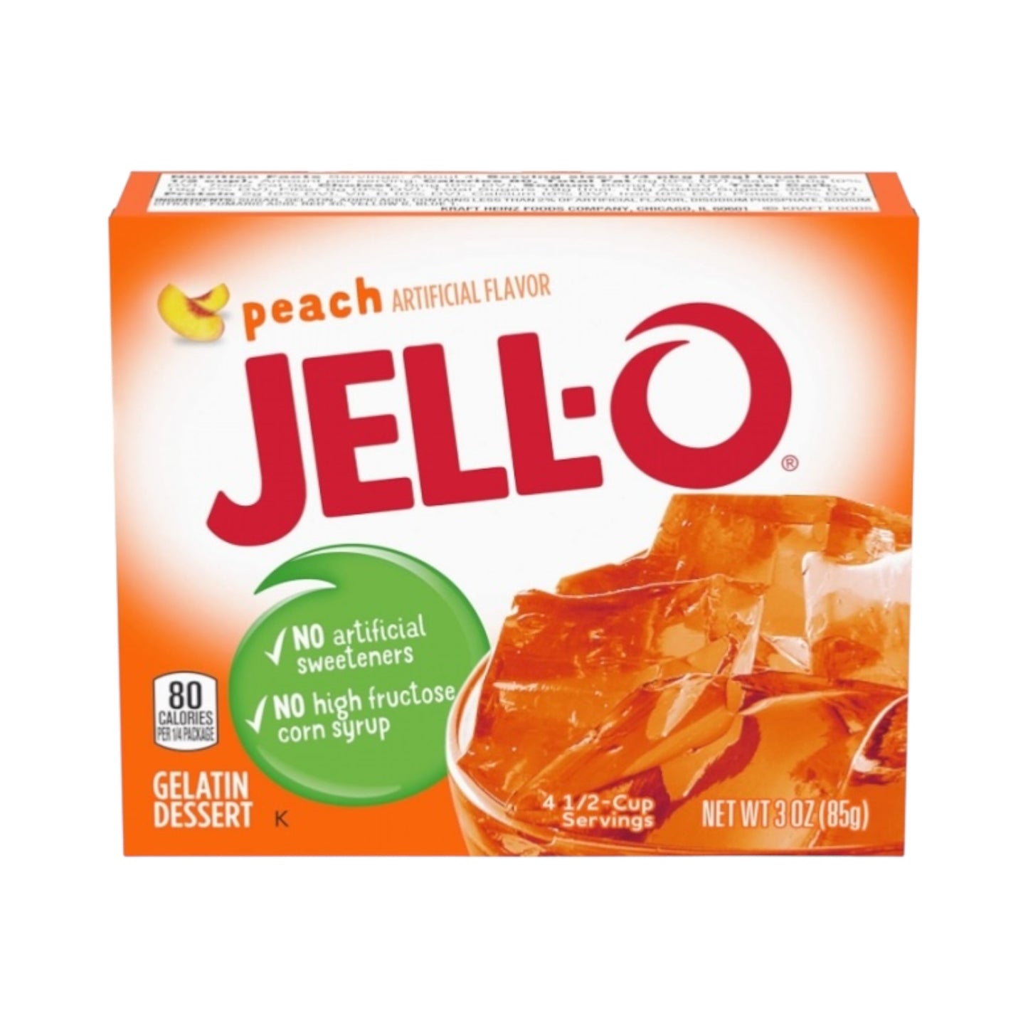 Jell-O - Peach Gelatin Dessert - 3oz (85g)