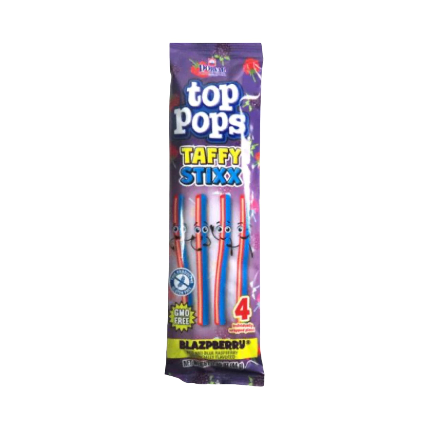 Top Pops Taffy Stixx Blazpberry - 44g