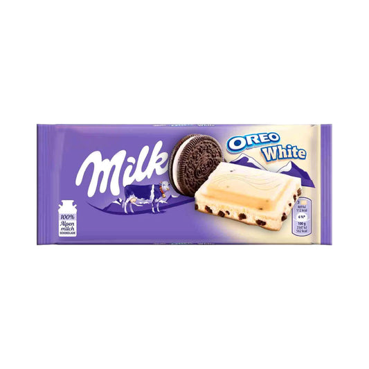 Milka Oreo White Chocolate Bar - 100g