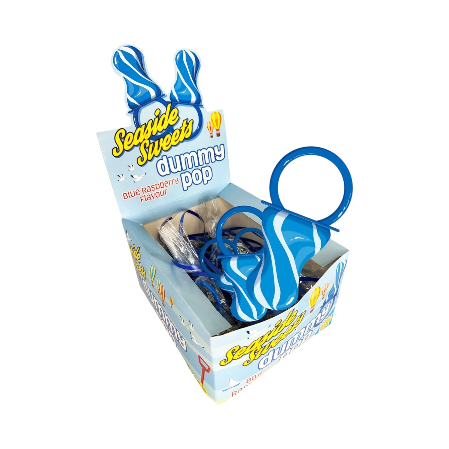 Seaside Dummy Pops Blue Raspberry - 65g - Single