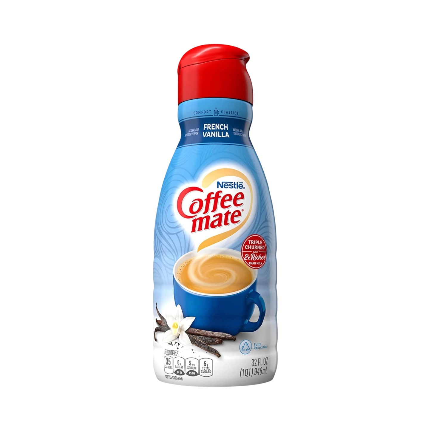 Coffee Mate French Vanilla Liquid Creamer - 32oz (946ml)