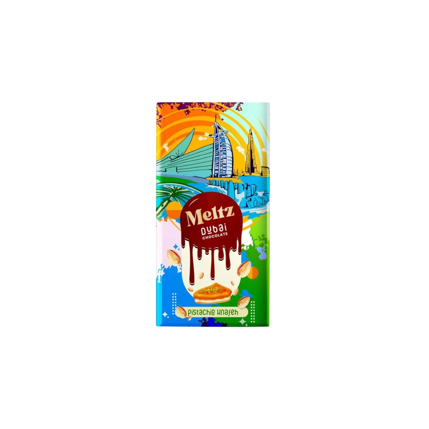 Meltz Dubai Pistachio Knafeh Chocolate - 75g (Dubai)