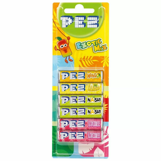 Pez Exotic Mix Refills 6 Pack - 51g
