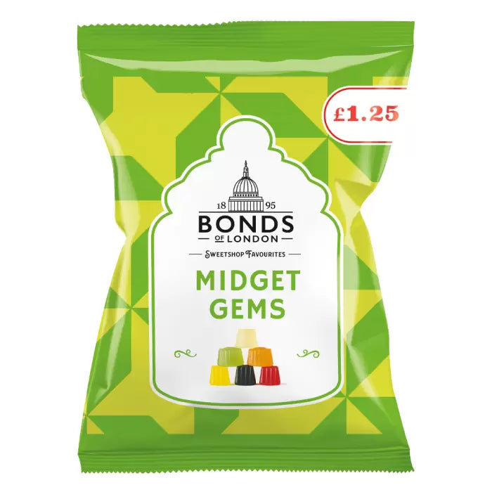 Bonds Midget Gems Bags - 130g £1.25 PMP