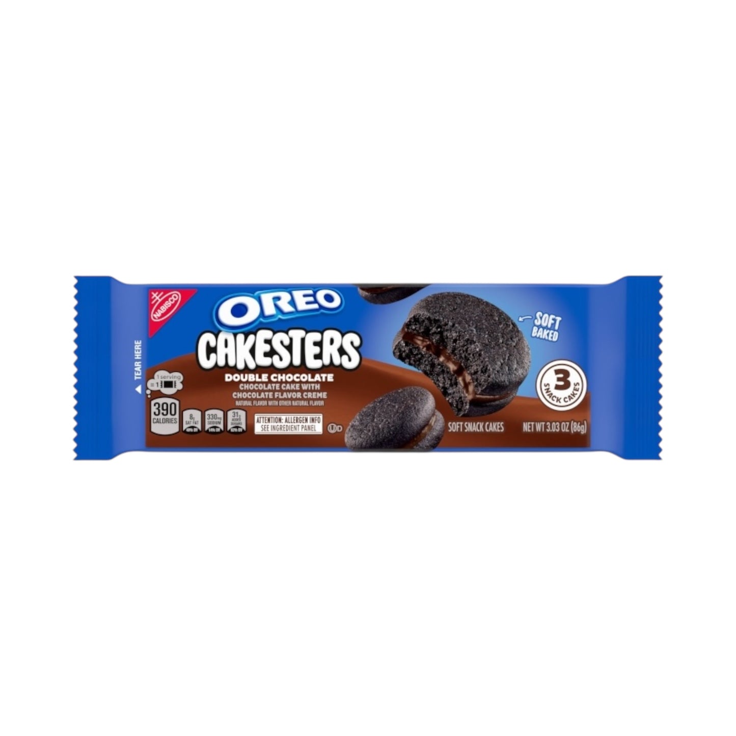 Oreo Double Chocolate Cakesters - 3.03oz (86g)