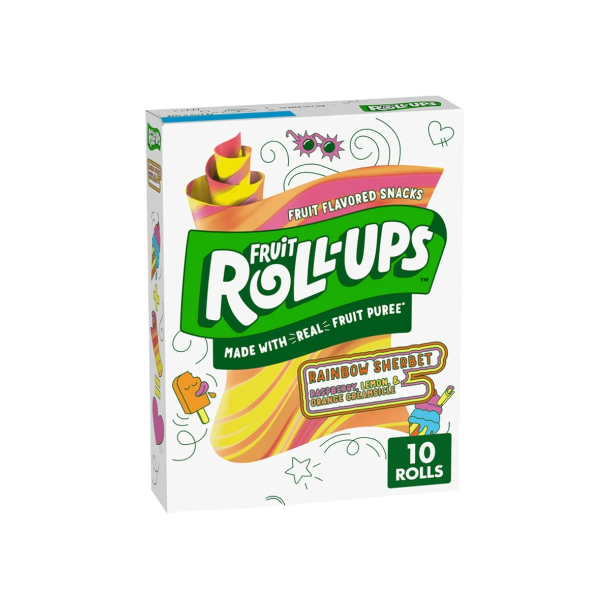Betty Crocker Fruit Roll-ups Rainbow Sherbet - 5oz (141g)