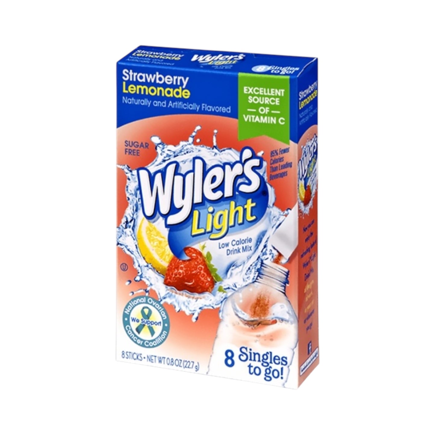 Wyler's Light Singles To Go Strawberry Lemonade 8-Pack - 0.8oz (22.7g)