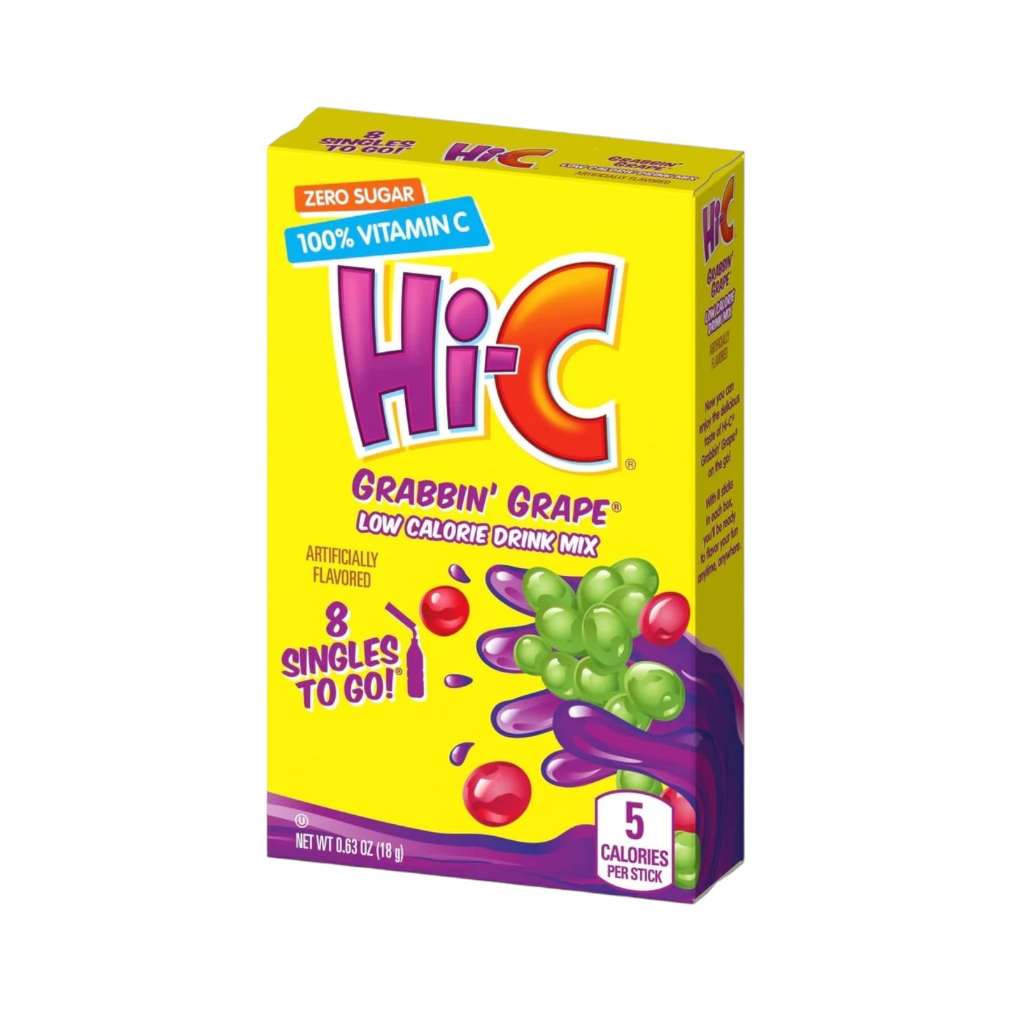 Hi-C Grabbin’ Grape Singles To Go - 0.63oz (18g)