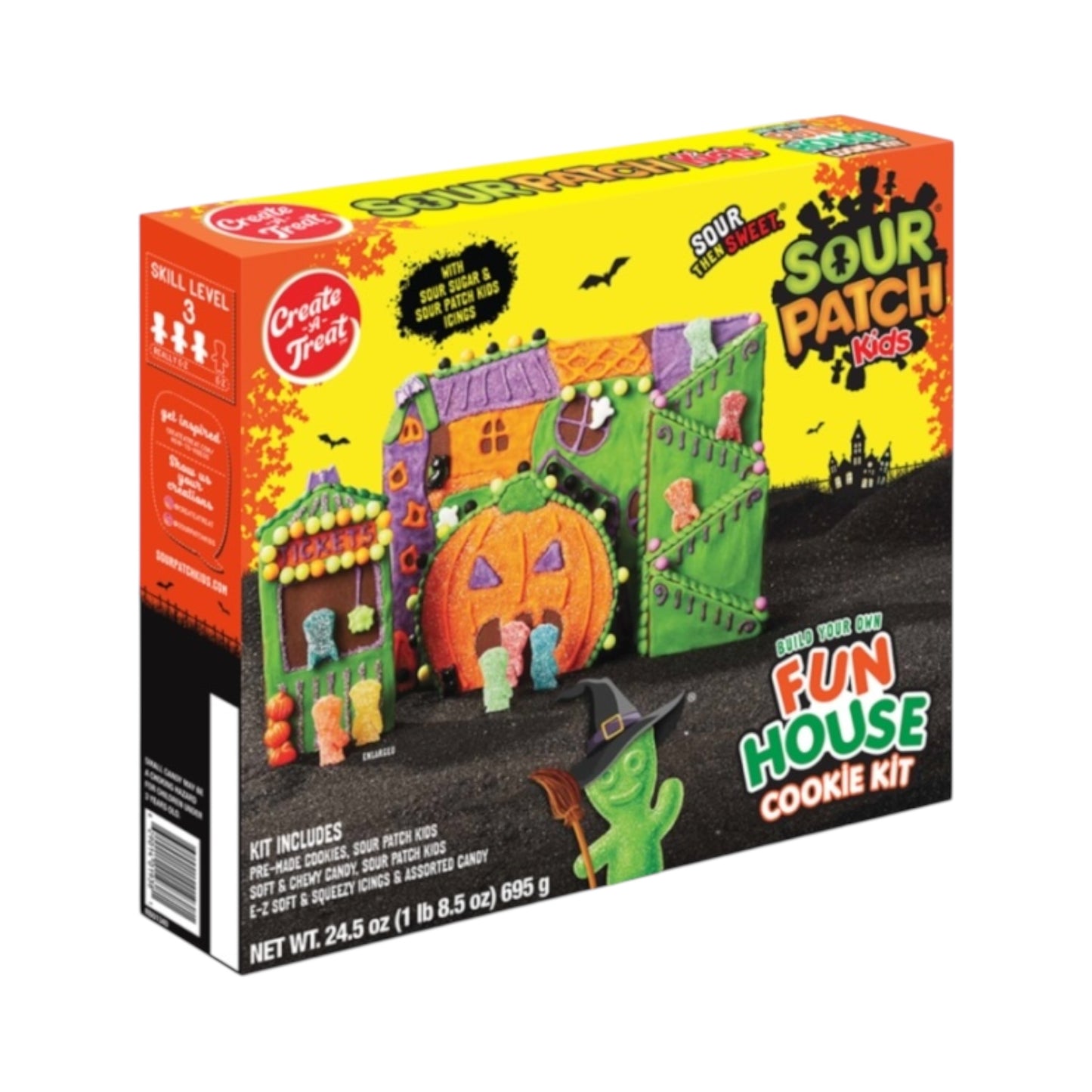 Create-A-Treat Sour Patch Kids Fun House Cookie Kit - 24.5oz (695g) ** BBD 01/02/26 **