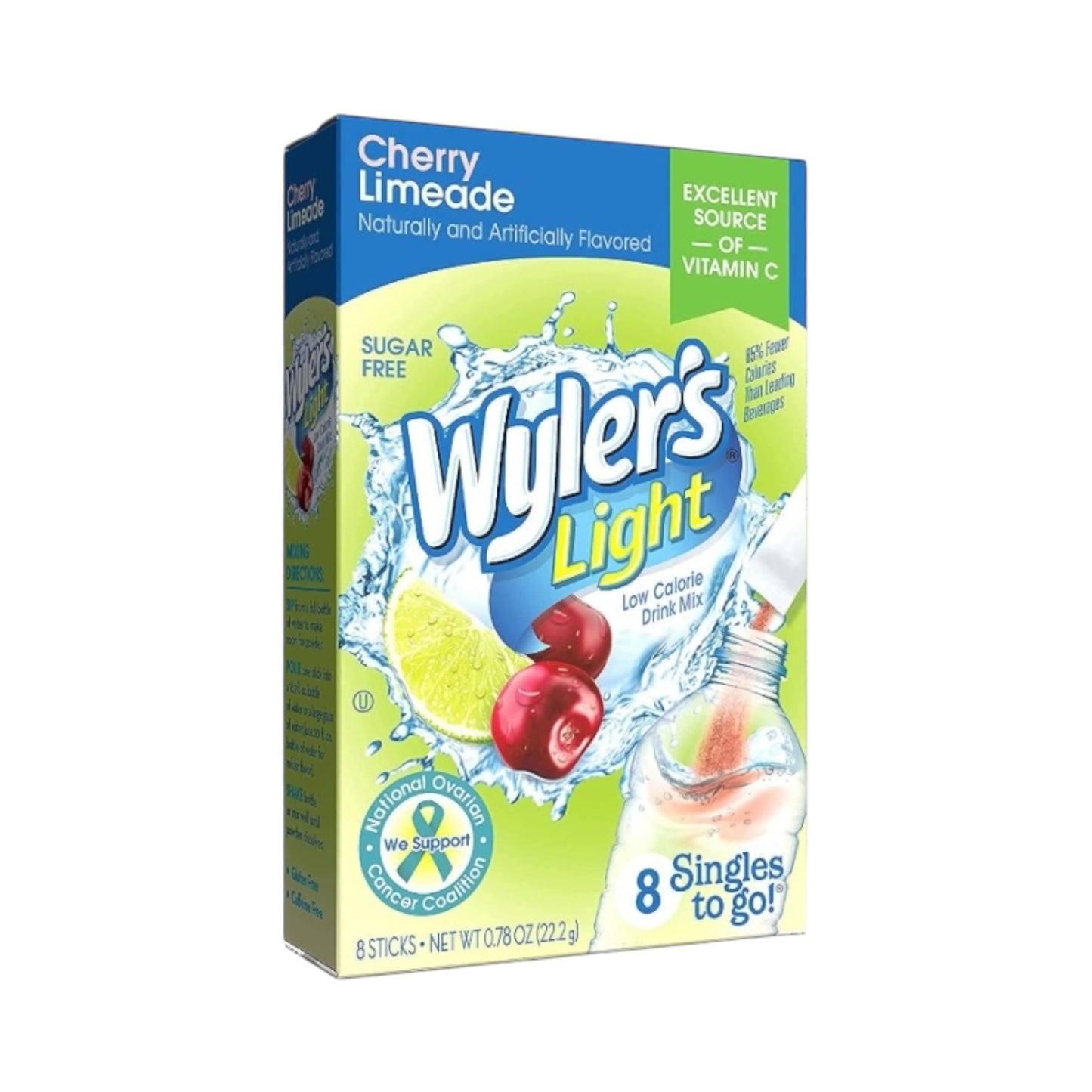 Wyler's Light Singles To Go Cherry Limeade 8-Pack - 0.78oz (22.2g)