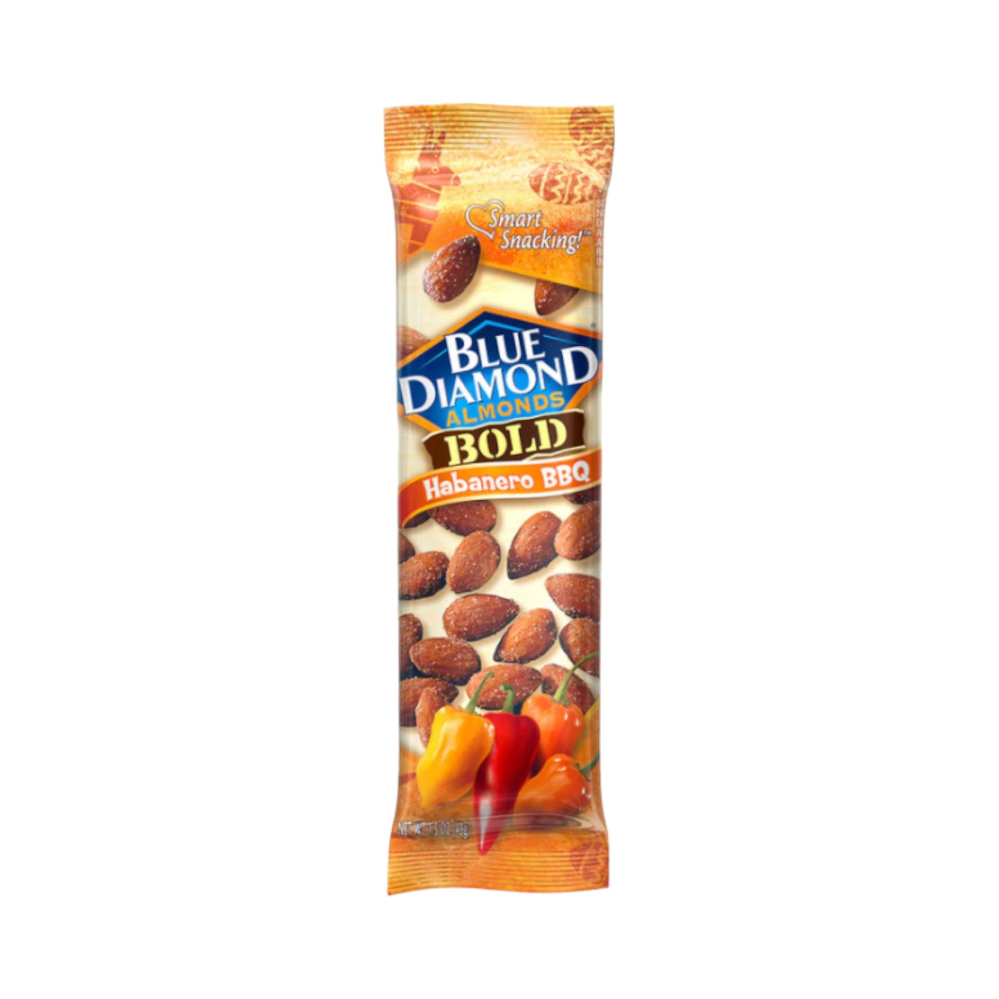 Blue Diamond Flavoured Almonds Bold Habanero BBQ - 1.5oz (43g)