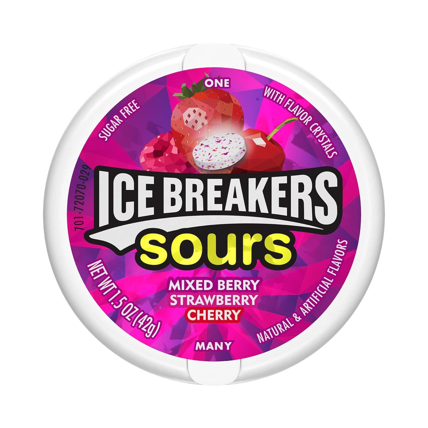 Ice Breakers Sours Mixed Berry, Strawberry, And Cherry - 1.5oz (42g)