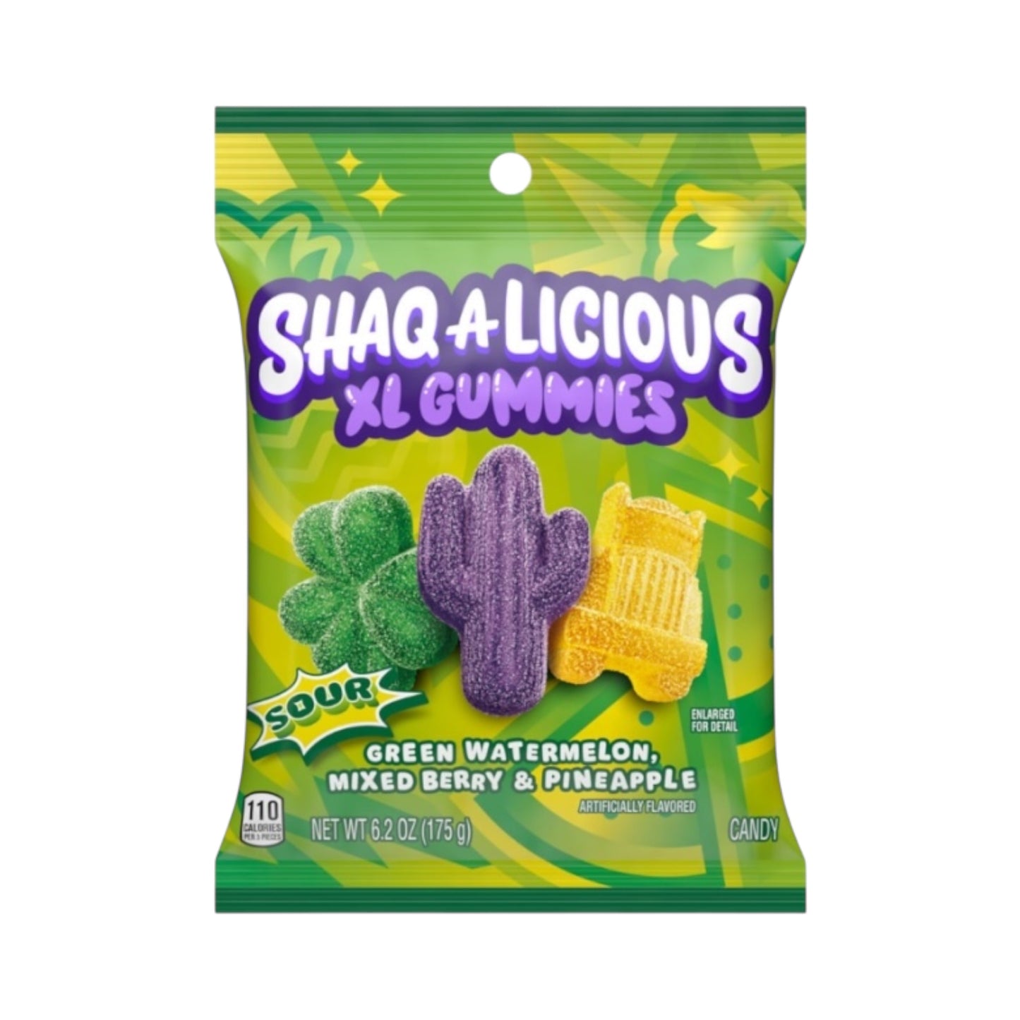 SHAQ-A-LICIOUS XL Sour Gummies - 6.2oz (175g)