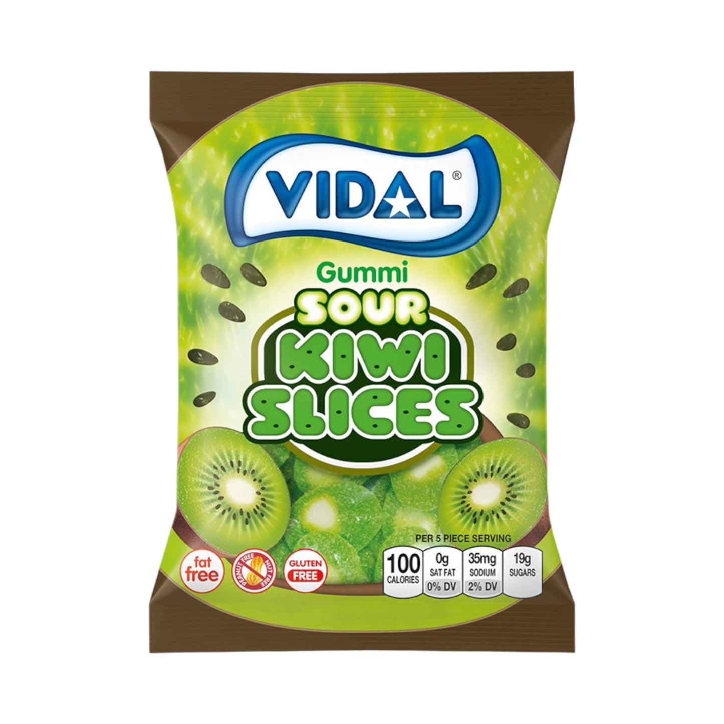 Vidal Sour Kiwi Slices - 100g