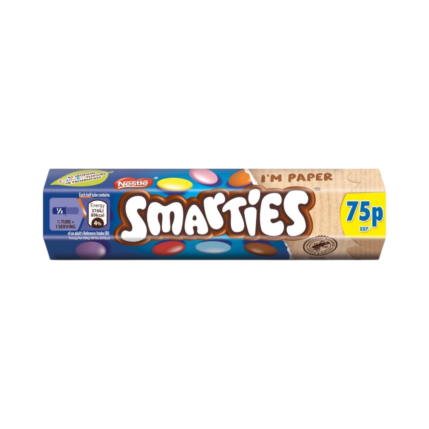 Smarties Milk Chocolate Sweets Tube - 38g (PMP 75P)