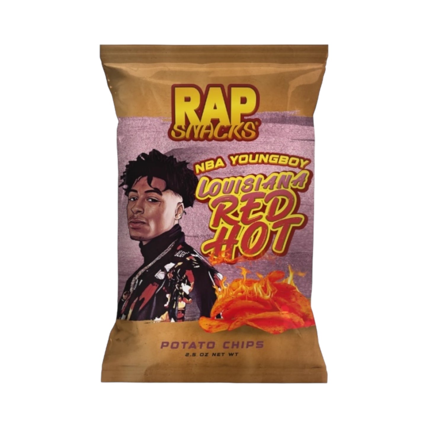 Rap Snacks NBA YoungBoy Louisiana Red Hot - 2.5oz (71g)
