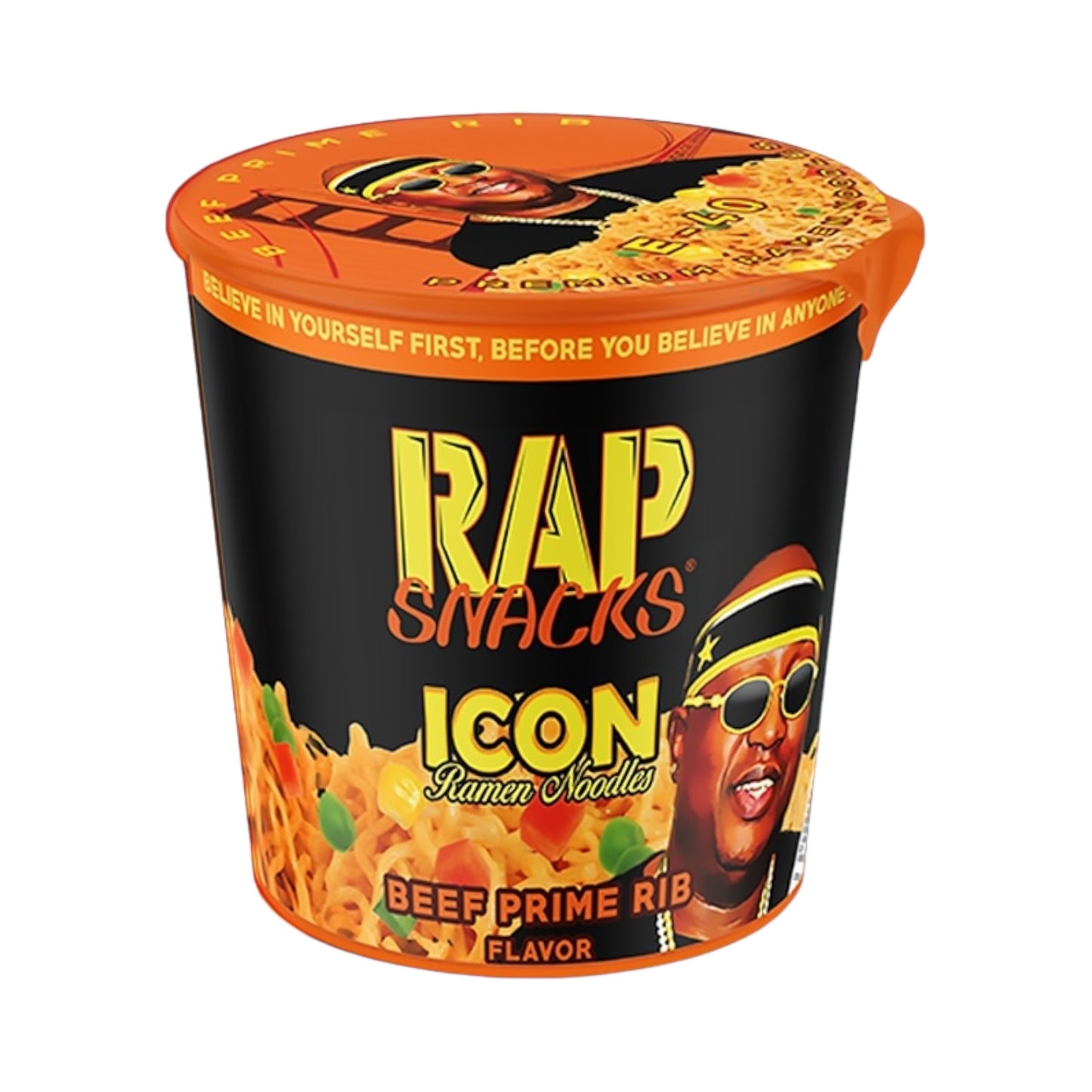 Rap Snacks Icon - Beef Prime Rib Ramen Noodles (E-40) - 2.25oz (64g)