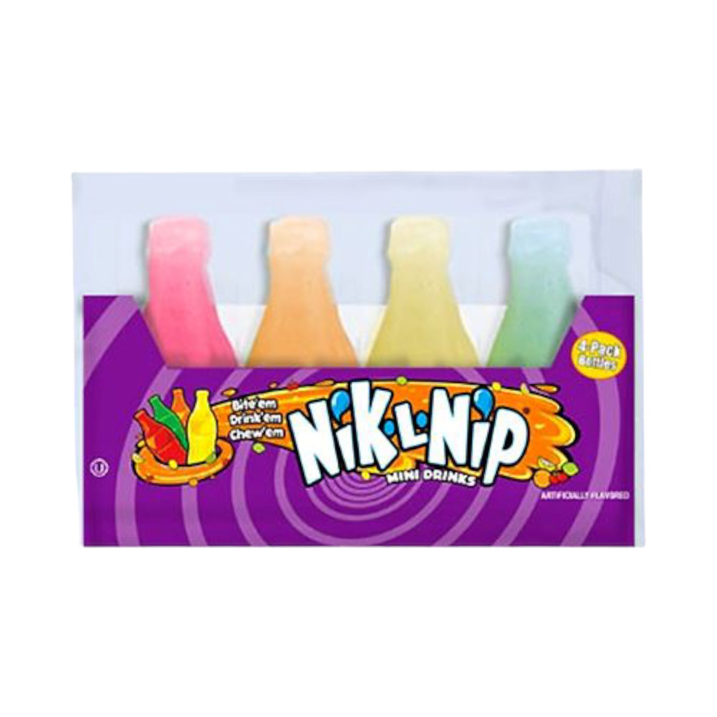 Nik-L-Nip Original Wax Bottles 4-Pack - 1.39oz (39g)