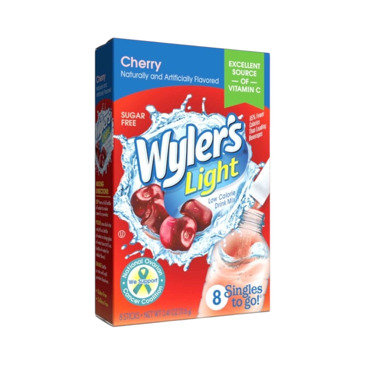 Wyler's Light Singles To Go Cherry 8-Pack - 0.41oz (11.6g)
