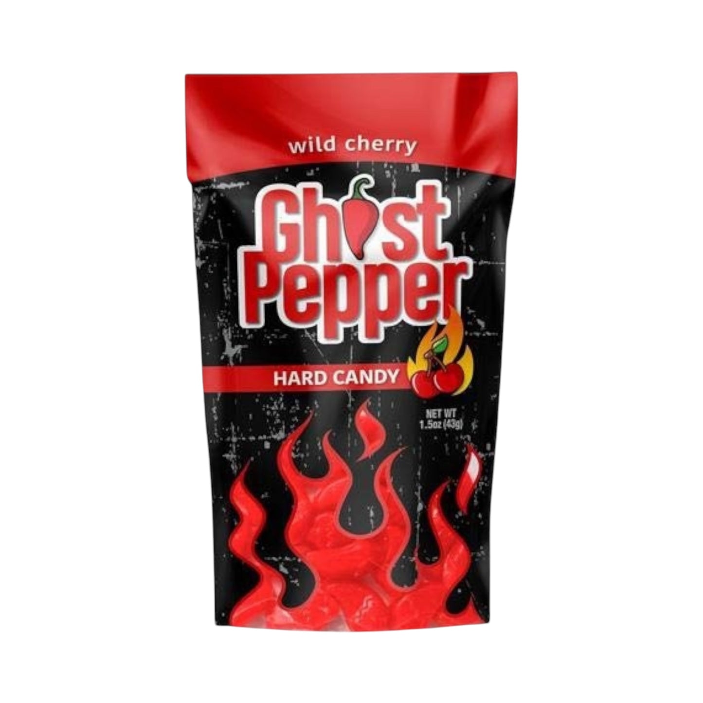 Flamethrower Candy's Ghost Pepper Hard Candy Wild Cherry - 1.3oz (36g)