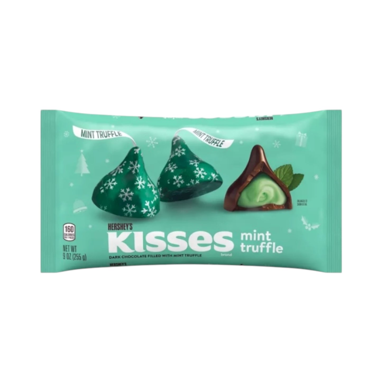 Hershey's Kisses Dark Chocolate Mint Truffle - 9oz (255g)
