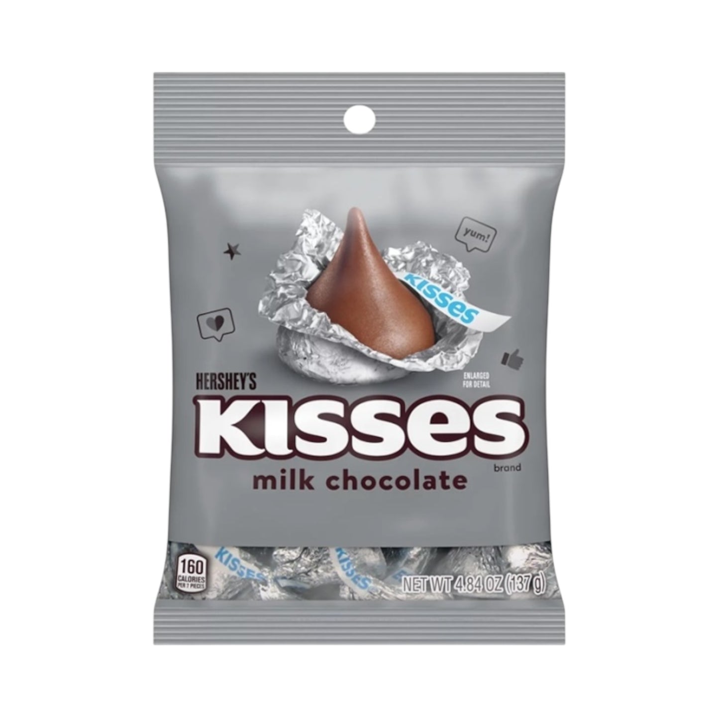 Hershey's Milk Chocolate Kisses - 4.84oz (137g)