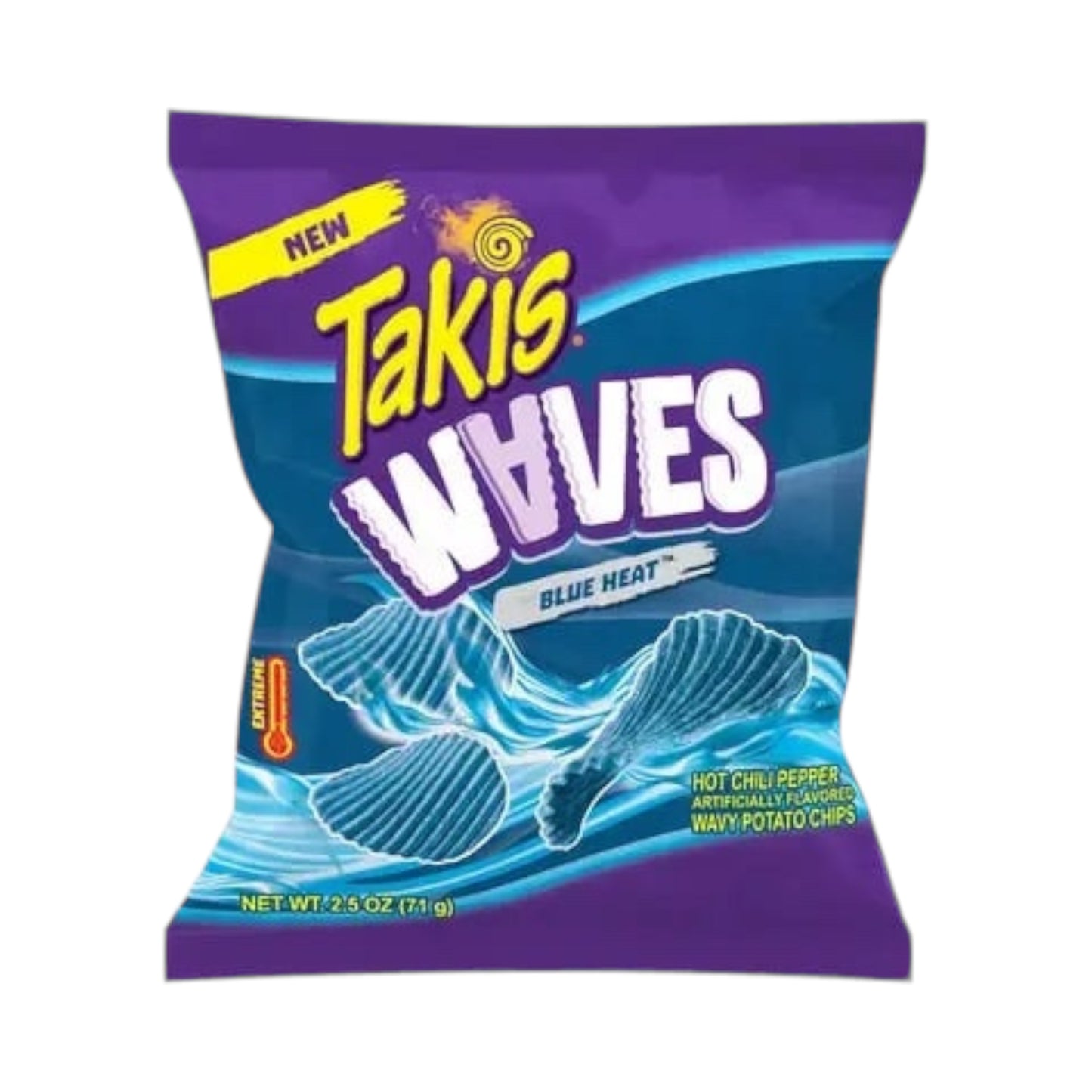 Takis Waves Potato Chips Blue Heat - 2.5oz (71g)