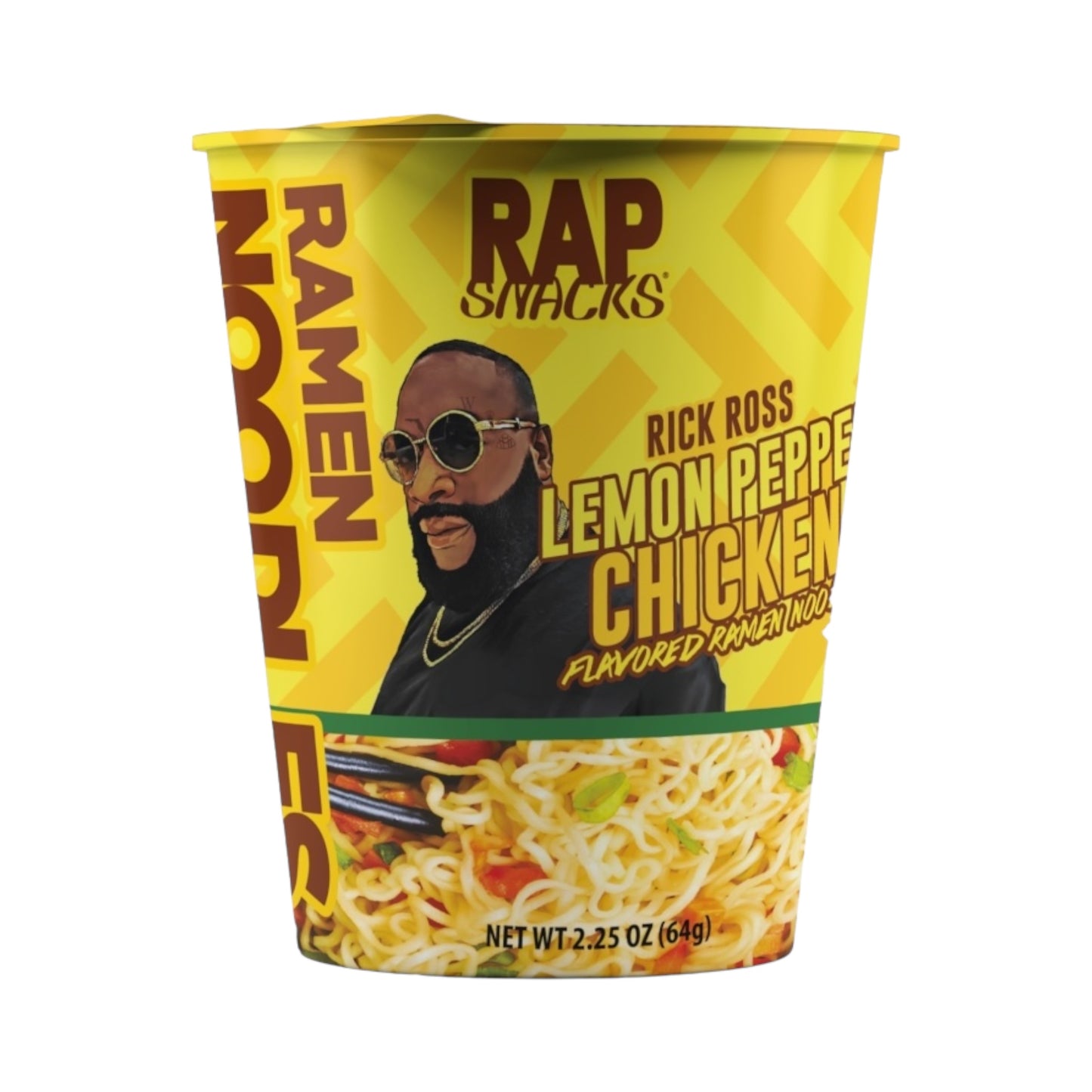 Rap Snacks: Lemon Pepper Chicken Flavored Ramen Noodles - 2.25oz (64g)