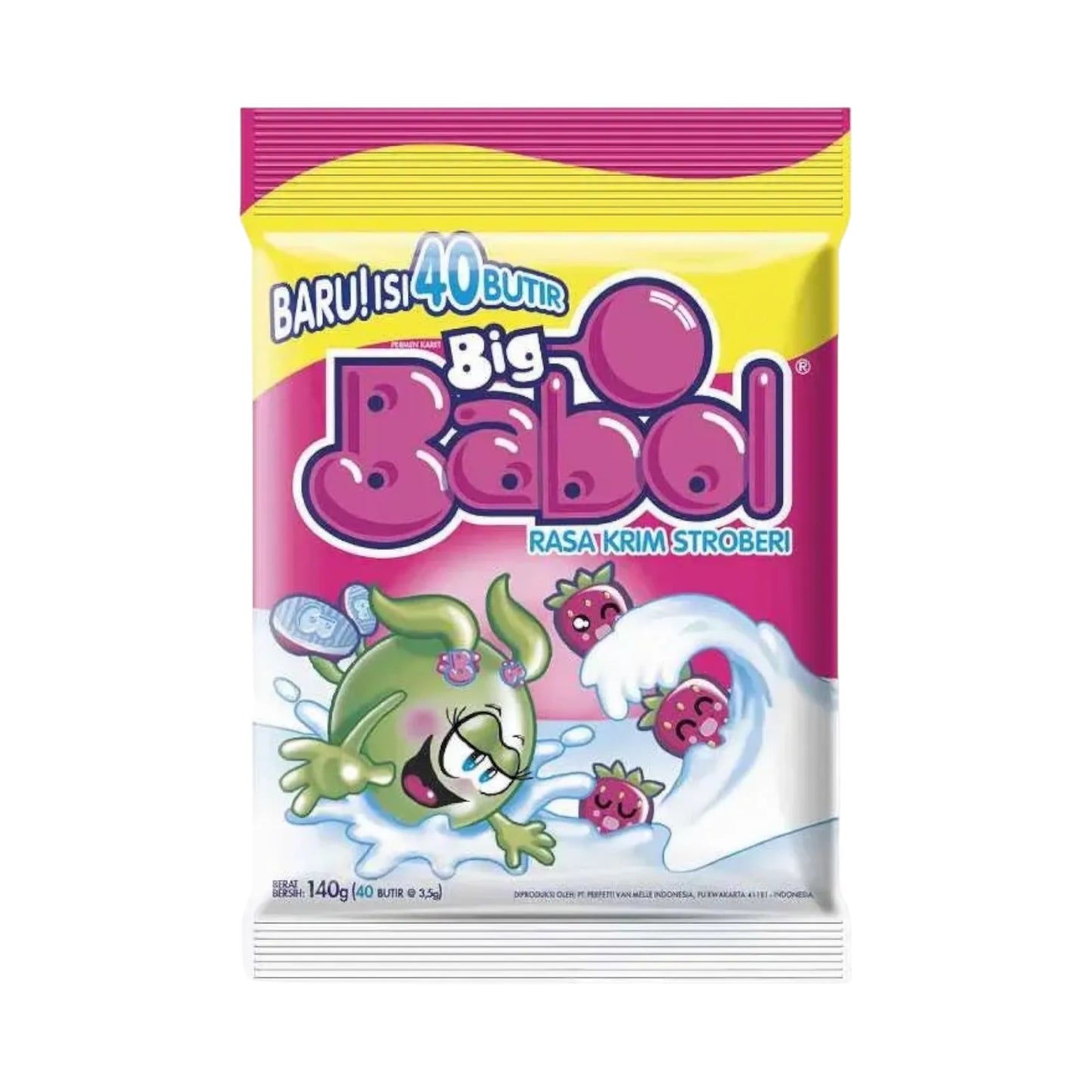 Big Babol Strawberry Cream - 132g