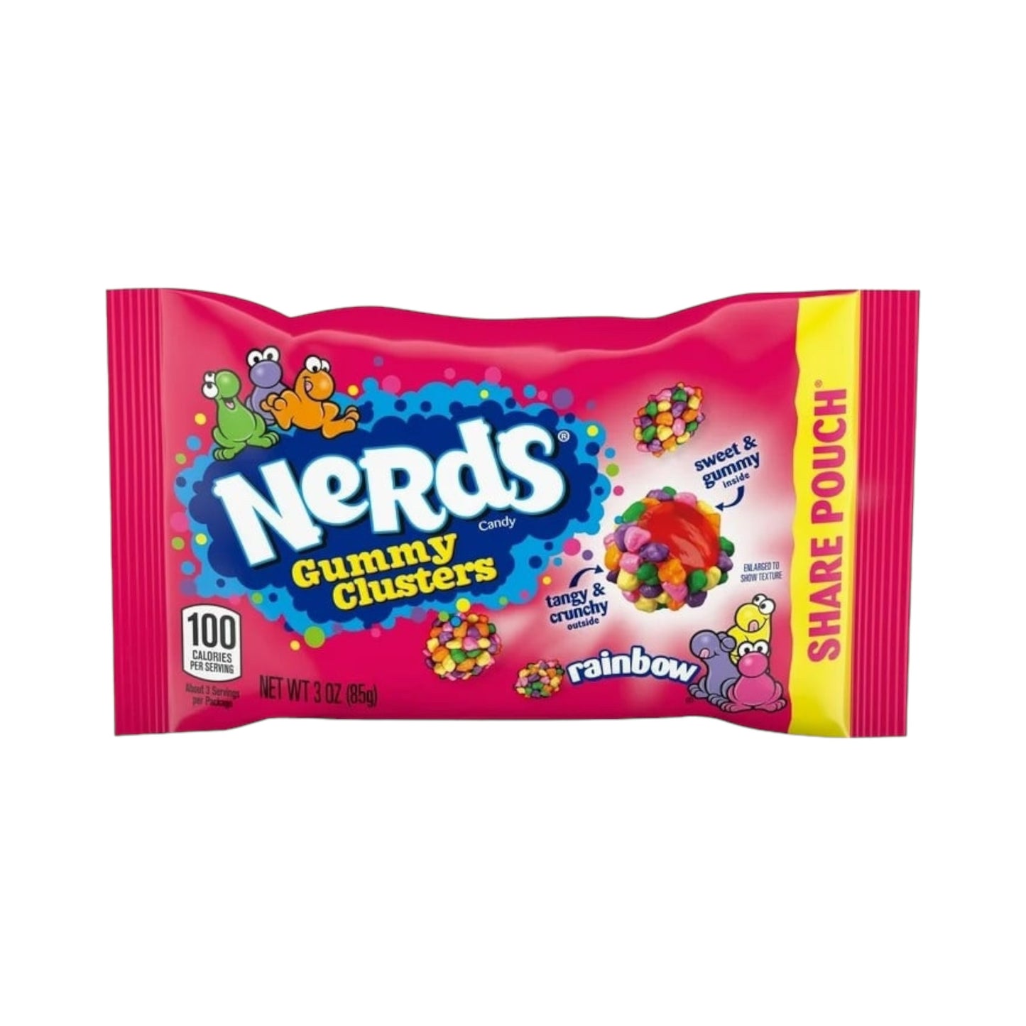 Nerds Rainbow Gummy Clusters Share Pouch - 3oz (85g)