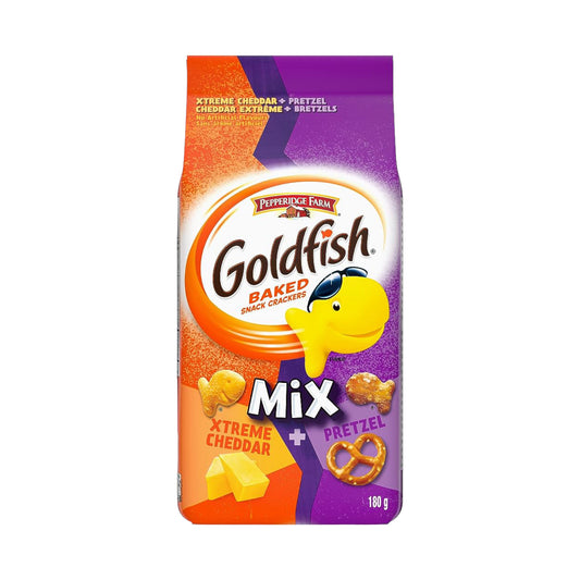 Goldfish Mix - Xtreme Cheddar and Pretzel - 180g [Canadian]