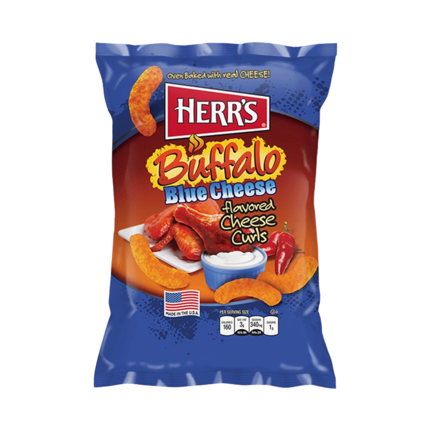 Herr's Buffalo Blue Cheese Curls - 6oz (170g)