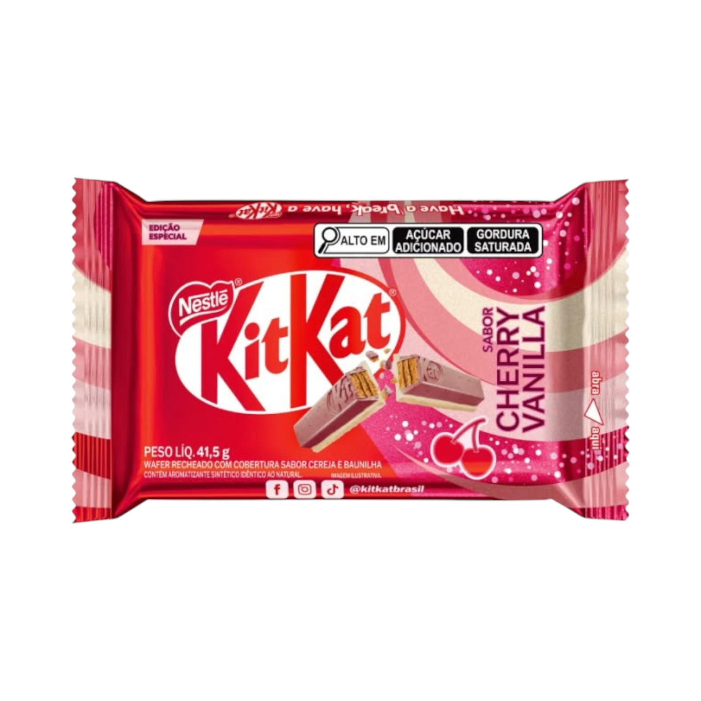 Kit Kat Cherry Vanilla - 41.5g (Brazil)