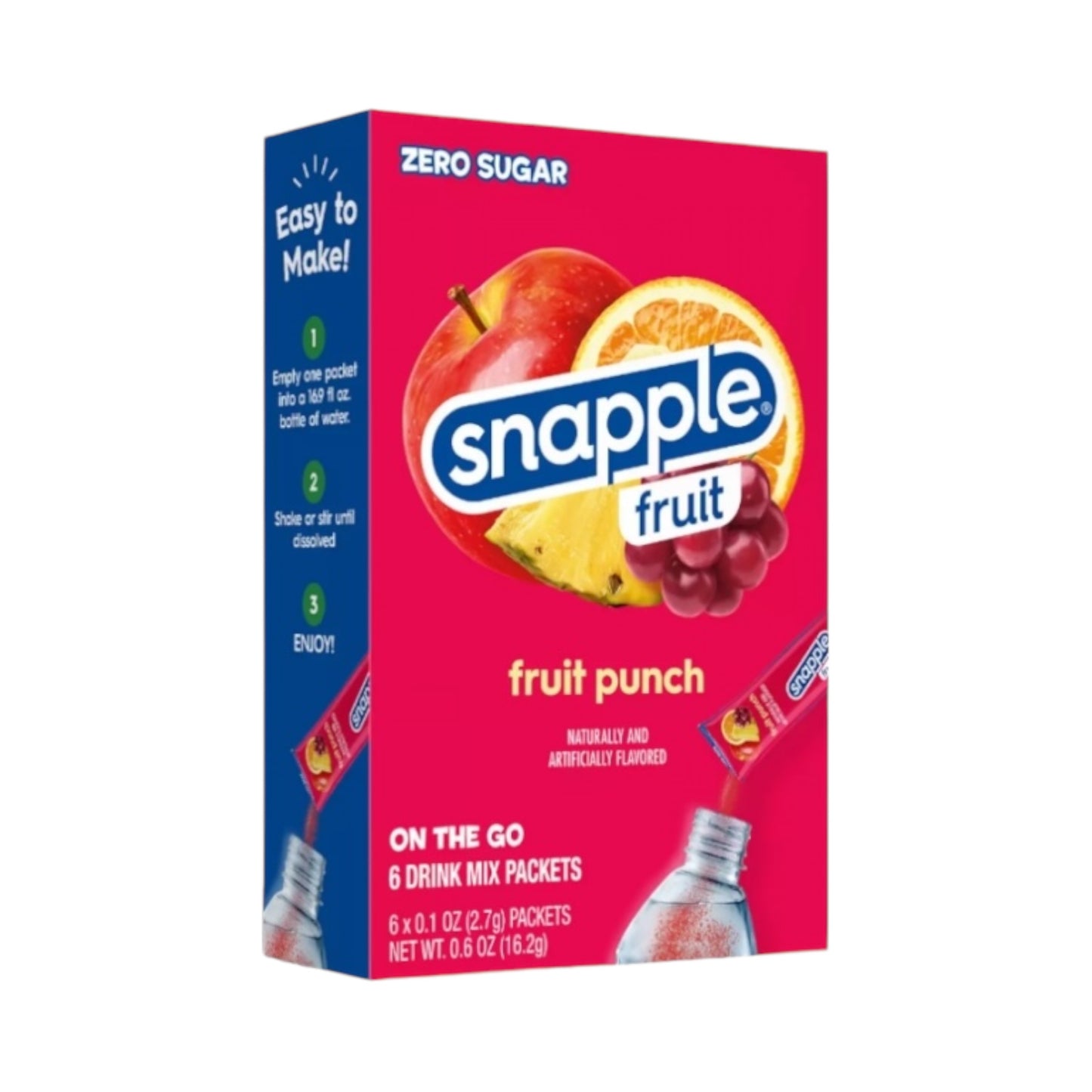 Snapple Fruit Singles To Go! Fruit Punch - 0.6oz (16.2g)