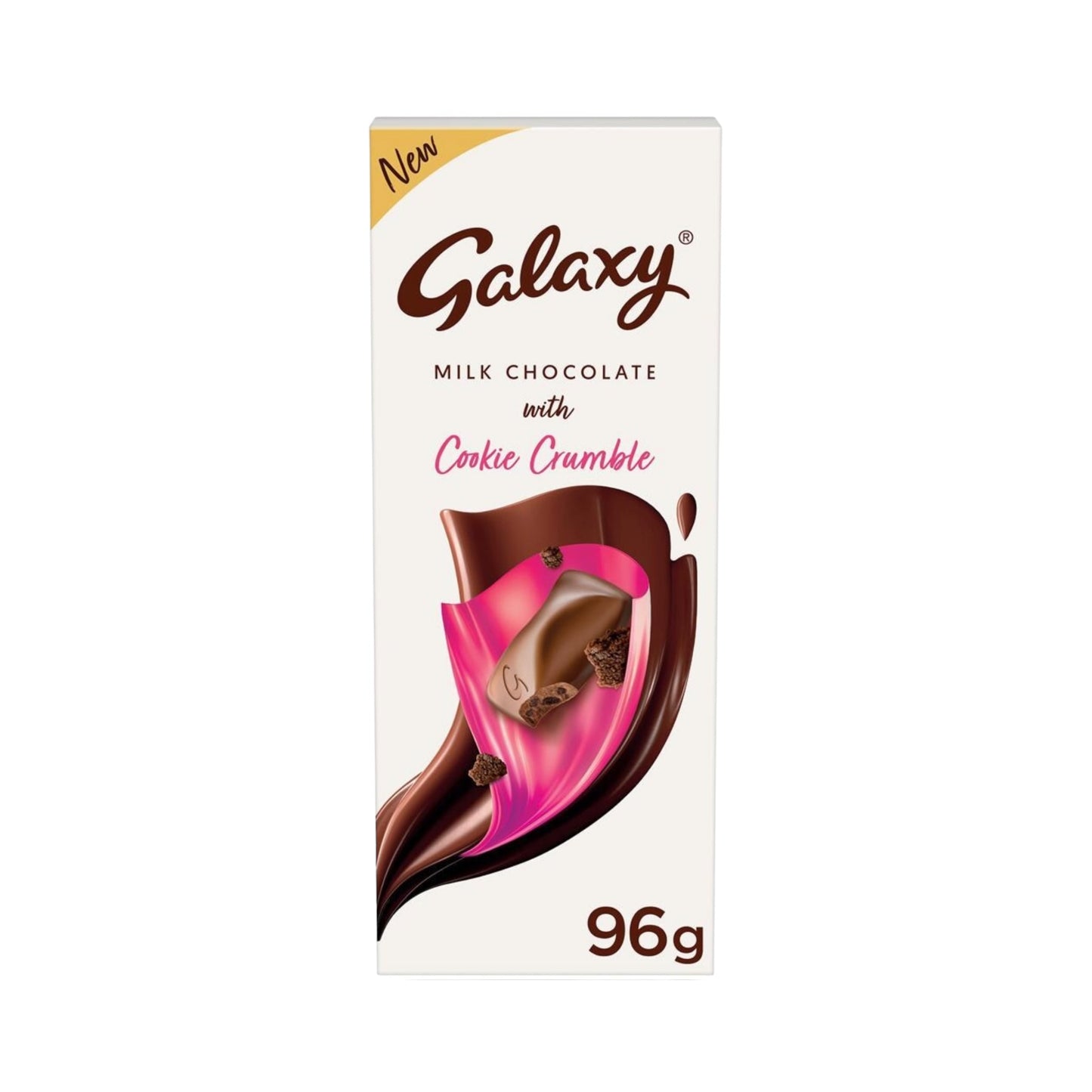 Galaxy Milk Chocolate With Cookie Crumble - 96g (India)