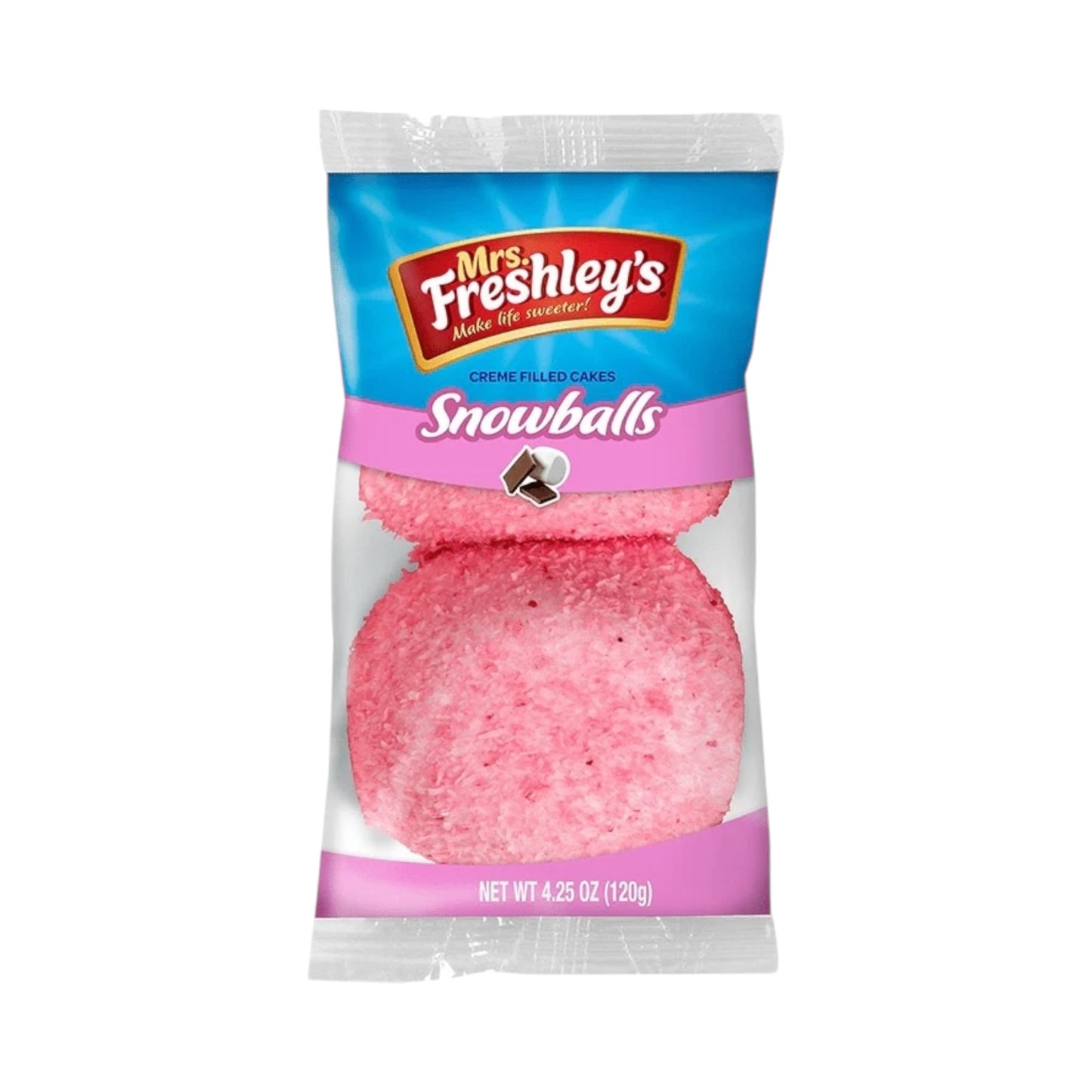 Mrs Freshley's Pink Snowballs - 4.25oz (120g)