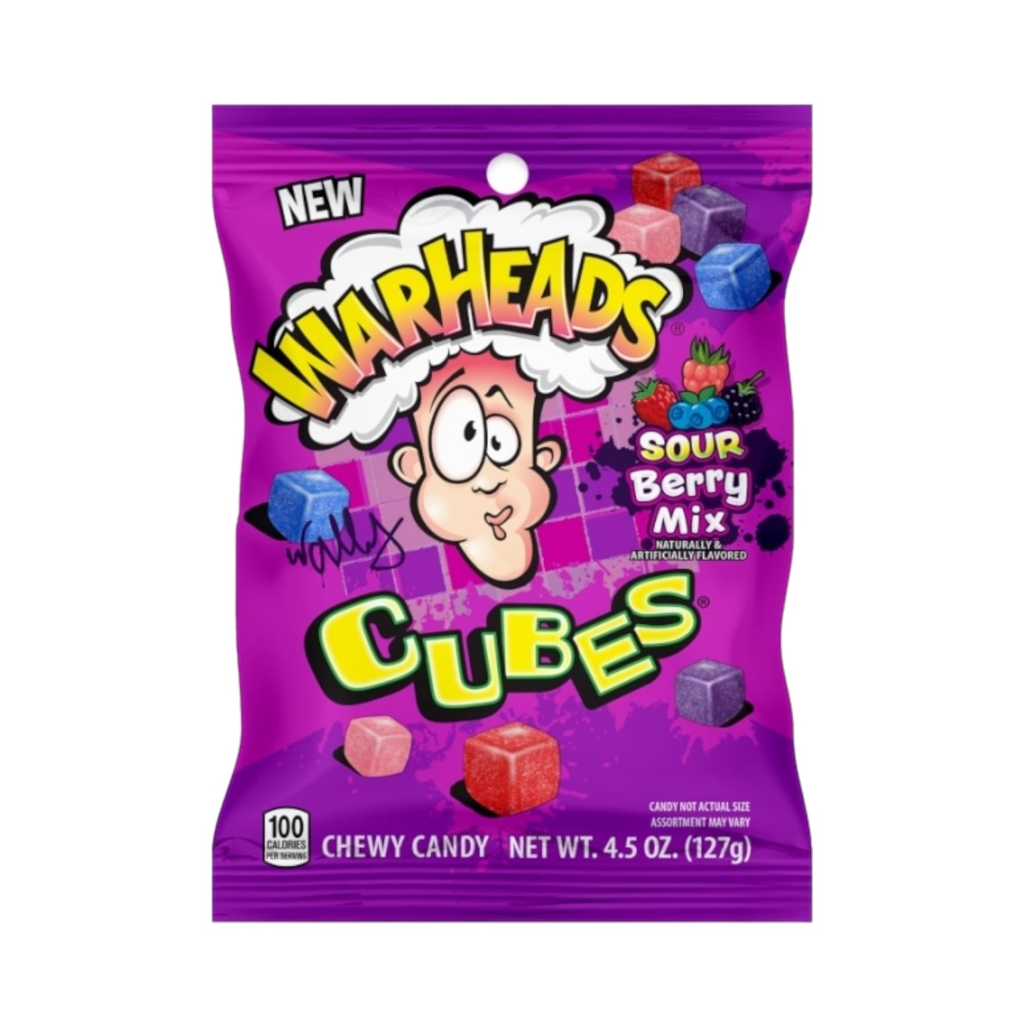 Warheads Sour Berry Mix Cubes - 4.5oz (127g)