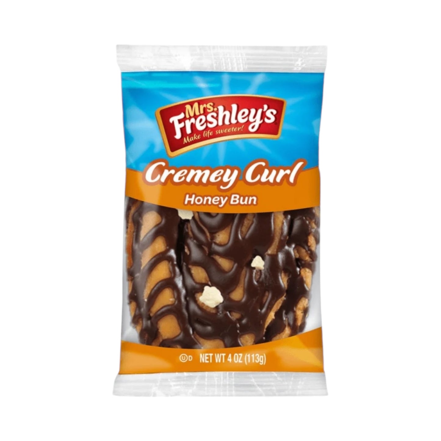 Mrs Freshley's Creme Curl Honey Bun - 4oz (113g)