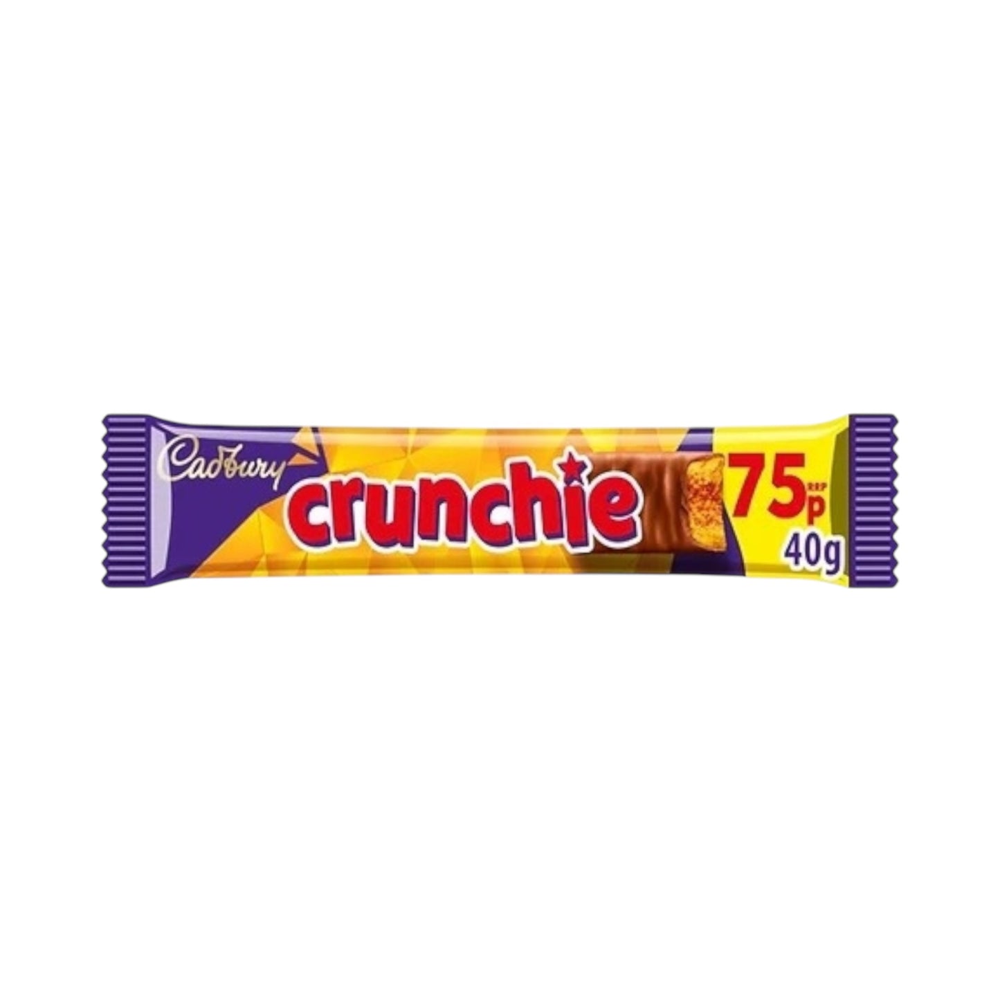 Cadbury Crunchie Chocolate Bar - 40g (PMP £0.75