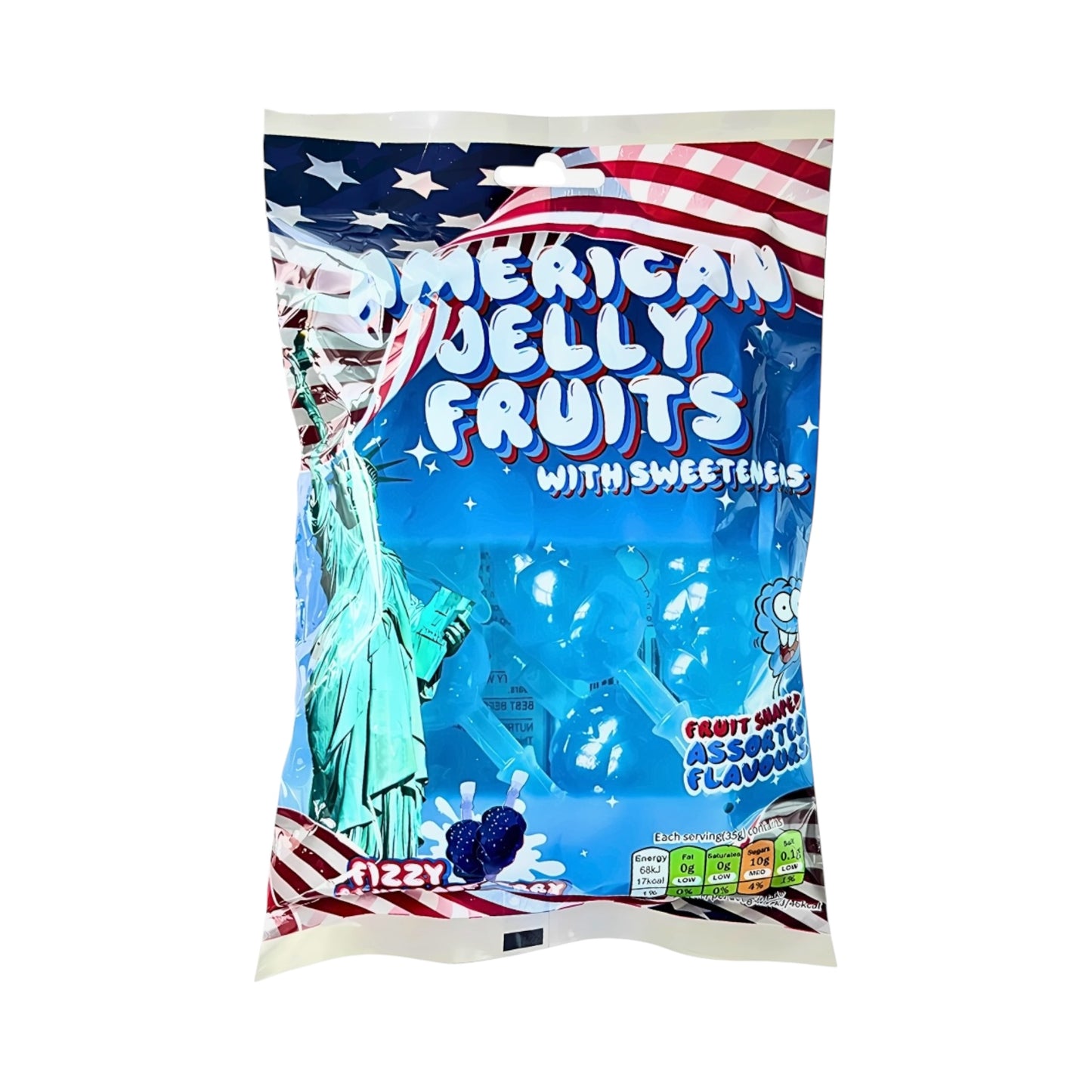 American Jelly Fruits Fizzy Blue Raspberry - 280g