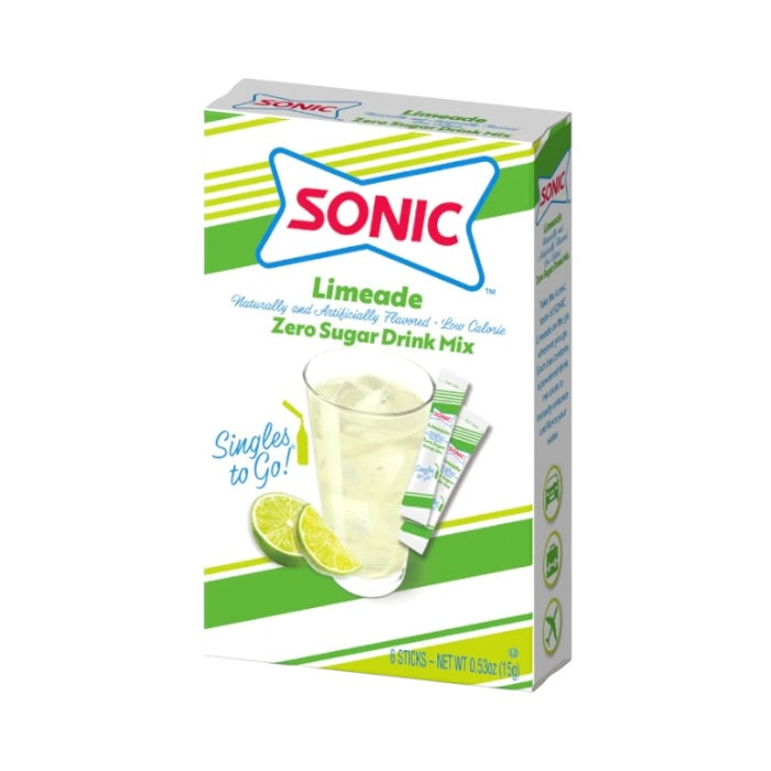 Sonic Zero Sugar Singles To Go Limeade - 0.53oz (15g)