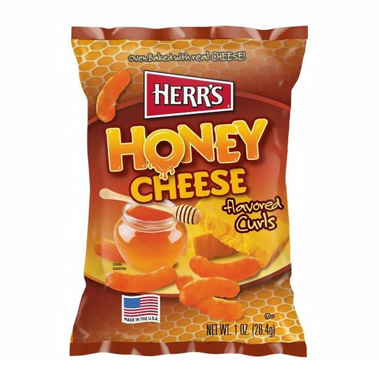 Herr's Honey Cheese Flavoured Curls - 1oz (28.4g)