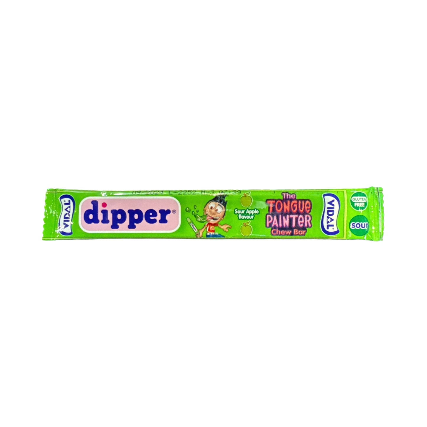 Vidal Dipper The Tongue Painter Sour Apple Chew Bar - 10.5g