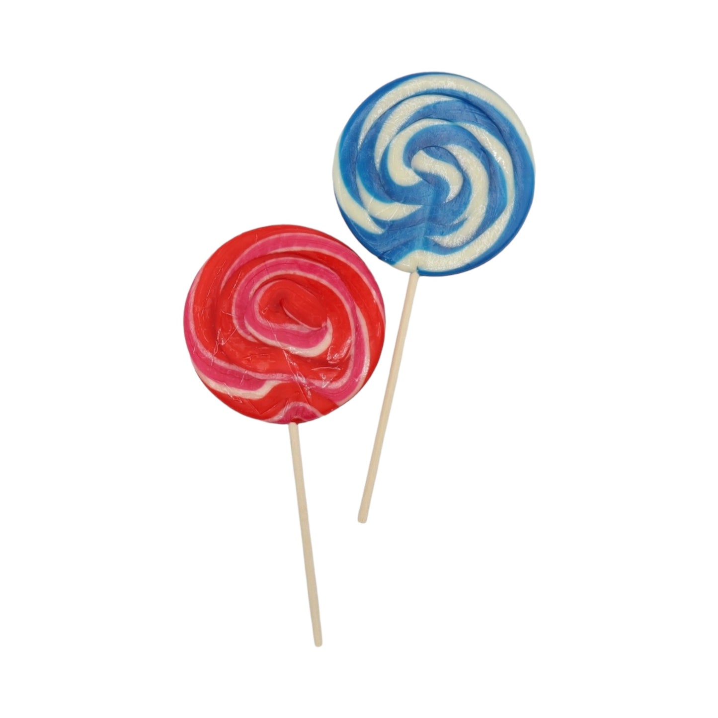 Candy Realms Strawberry and Bubblegum Round Lollipop - 80g