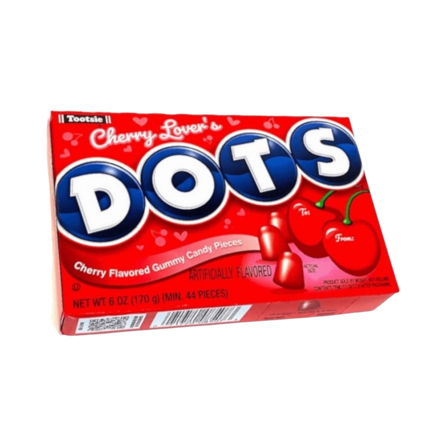 Tootsie Dots Cherry Lovers - 6oz (170g) - Theatre Box