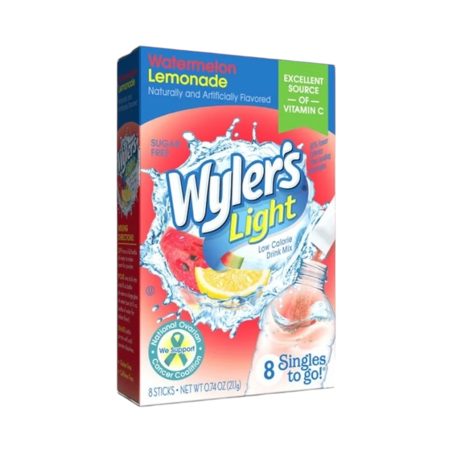 Wyler's Light Singles To Go Watermelon Lemonade 8-Pack - 0.74oz (21.1g)