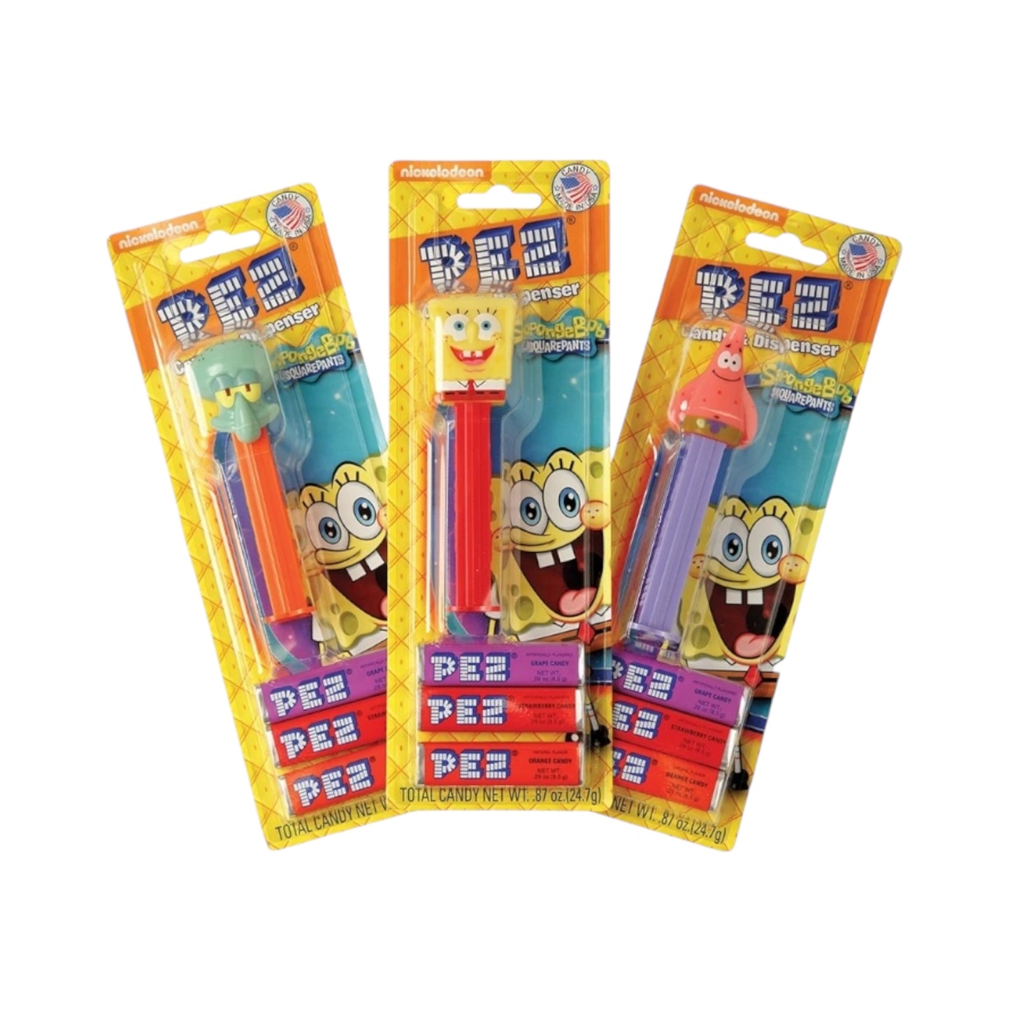 PEZ Spongebob Squarepants Blister Pack - 0.87oz (24.7g)